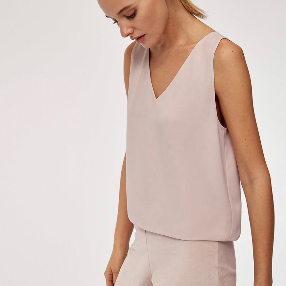 Babaton Murphy blush pink top